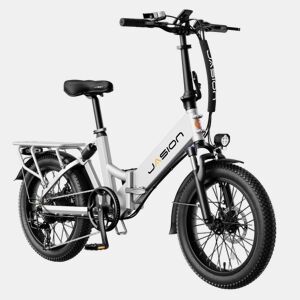 Bicicleta Elétrica JASION EB7 st - Bateria 48V10AH Pneus De 20 Polegadas Travões De Disco Mecânicos - Branco