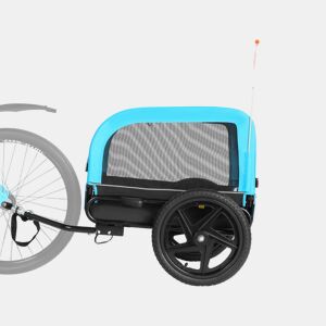 Sepnine 20303N Trailer para Pets u2013 Dobrável, Impermeável, 23KG - Azul