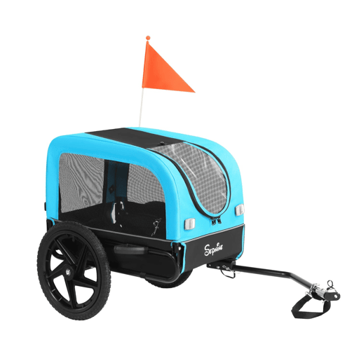 Sepnine 20303N Trailer para Pets u2013 Dobrável, Impermeável, 23KG - Azul Sepnine 20303N Trailer para Pets u2013 Dobrável, Impermeável, 23KG - Azul