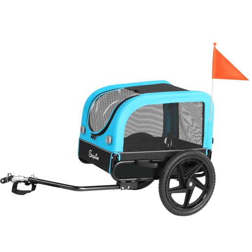 Sepnine 20303N Trailer para Pets u2013 Dobrável, Impermeável, 23KG - Azul Sepnine 20303N Trailer para Pets u2013 Dobrável, Impermeável, 23KG - Azul