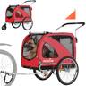 Trailer Pet Sepnine 10202B Dobrável 40KG à Prova d'Água 50cm - Vermelho