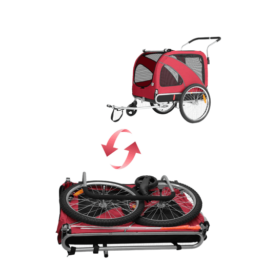 Trailer Pet Sepnine 10202B Dobrável 40KG à Prova d'Água 50cm - Vermelho Trailer Pet Sepnine 10202B Dobrável 40KG à Prova d'Água 50cm - Vermelho