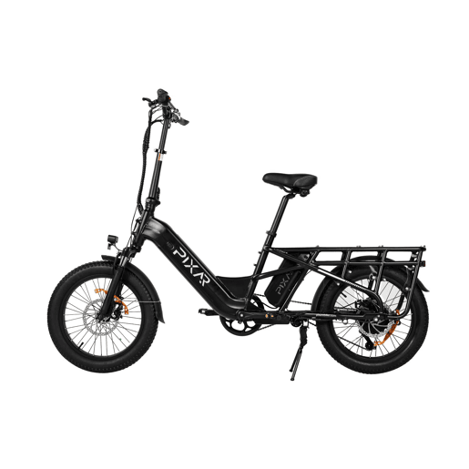 Pixar PLUS7 48V 10Ah Bicicleta Elétrica Fat Tire Preta
