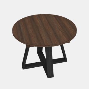 Mesa Jantar Extensível, Mesa Cozinha Extensível, 103x103x73cm, Para 6 pessoas, Móveis Sala Jantar, Estilo moderno, Carvalho escuro