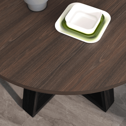 Mesa Jantar Extensível, Mesa Cozinha Extensível, 103x103x73cm, Para 6 pessoas, Móveis Sala Jantar, Estilo moderno, Carvalho escuro Mesa Jantar Extensível, Mesa Cozinha Extensível, 103x103x73cm, Para 6 pessoas, Móveis Sala Jantar, Estilo moderno, Carvalho escuro