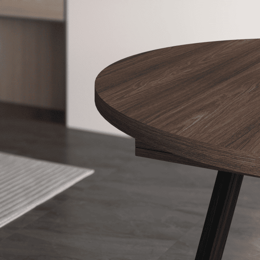 Mesa Jantar Extensível, Mesa Cozinha Extensível, 103x103x73cm, Para 6 pessoas, Móveis Sala Jantar, Estilo moderno, Carvalho escuro Mesa Jantar Extensível, Mesa Cozinha Extensível, 103x103x73cm, Para 6 pessoas, Móveis Sala Jantar, Estilo moderno, Carvalho escuro