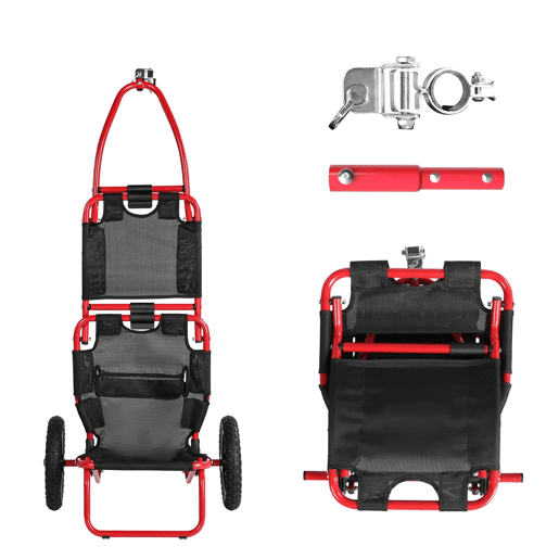 Sepnine 8009T Trailer 20KG, Alumínio, Dobrável, Rodas 30,48cm -Vermelho Sepnine 8009T Trailer 20KG, Alumínio, Dobrável, Rodas 30,48cm -Vermelho