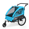 Sepnine BT920 Reboque Bicicleta Infantil u2013 2 Crianças, Dobrável, Azul