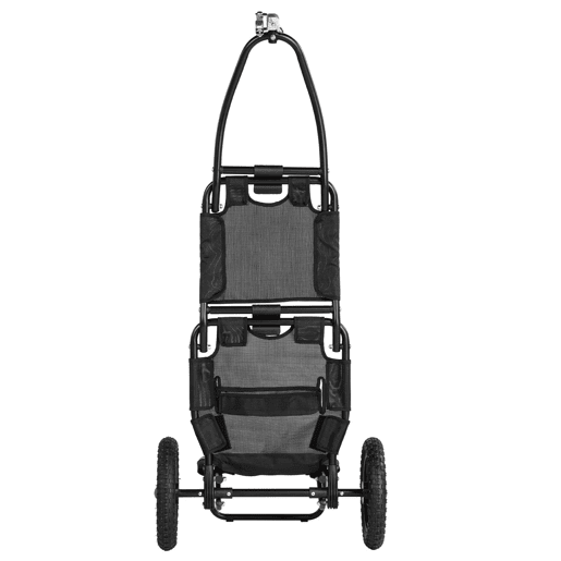 Sepnine 8009T Trailer 20KG, Alumínio, Dobrável, Rodas 30,48cm -Preto