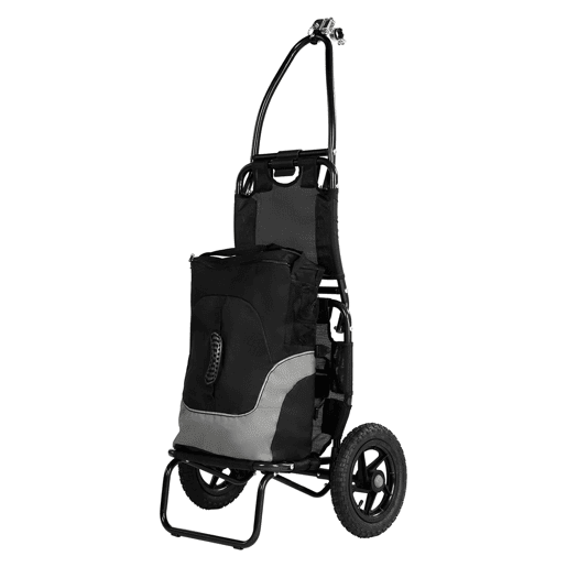 Sepnine 8009T Trailer 20KG, Alumínio, Dobrável, Rodas 30,48cm -Preto