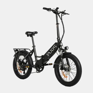 Pixar WIND1 48V 10,4Ah 20x3 Bicicleta Elétrica Preta Freio a Disco