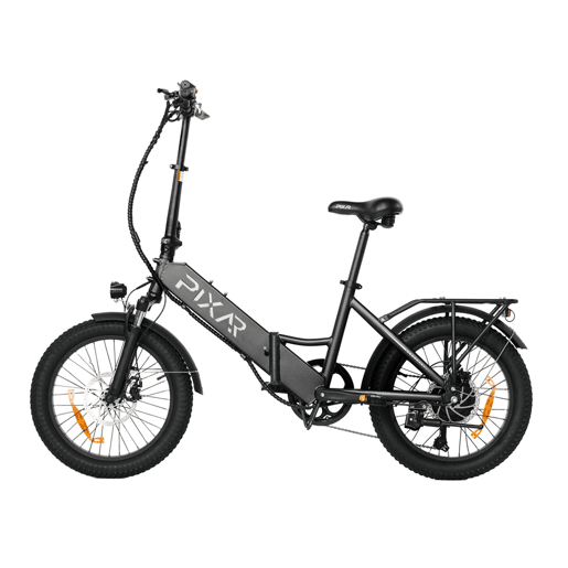 Pixar WIND1 48V 10,4Ah 20x3 Bicicleta Elétrica Cinza Freio a Disco
