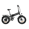 Pixar STAR1 48V 15AH 20x4 Bicicleta Elétrica Preta Freio a Disco