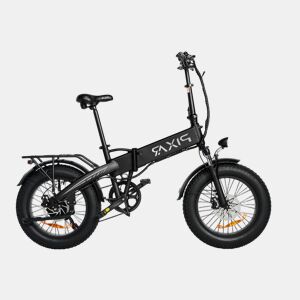 Pixar STAR1 48V 15AH 20x4 Bicicleta Elétrica Preta Freio a Disco