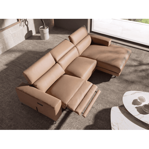 ANGEL CERDA Sofá chaise longue relax direito pele ANGEL CERDA Sofá chaise longue relax direito pele