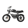 Pixar SUPER V 48V 30AH 20x4 Bicicleta Elétrica Preta Freio a Disco