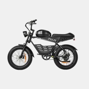 Pixar SUPER V 48V 30AH 20x4 Bicicleta Elétrica Preta Freio a Disco