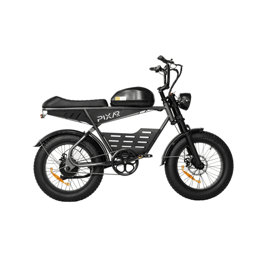 Pixar SUPER V 48V 30AH 20x4 Bicicleta Elétrica Preta Freio a Disco Pixar SUPER V 48V 30AH 20x4 Bicicleta Elétrica Preta Freio a Disco