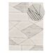 Alfombra étnica con relieve TURIN - ATTICGO 160x230 Alfombra étnica con relieve TURIN - ATTICGO 160x230 Blanco