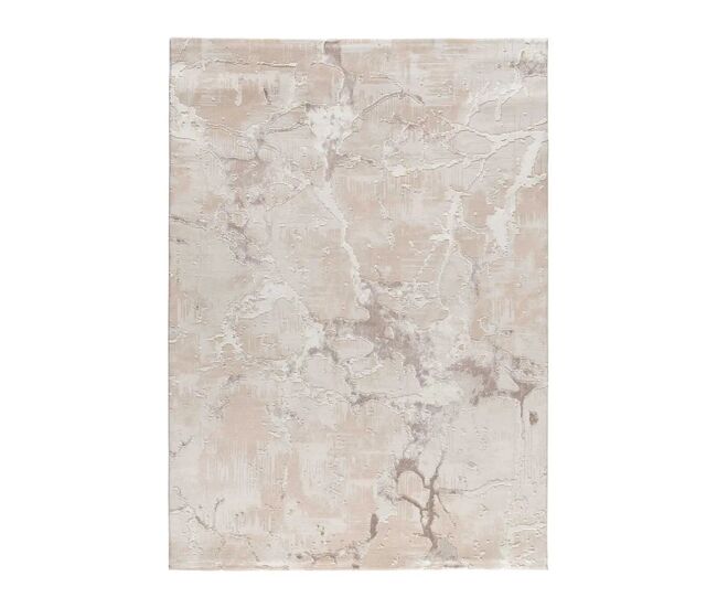 Alfombra efecto marmol con relieve beige oris, 115x170 cm - atticgo