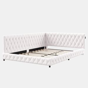Cama estofada, luzes LED, portas USB, grades de segurança.