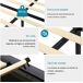 Cama doble, LED, USB, 4 cajones 210x182 Cama doble, LED, USB, 4 cajones 210x182 Gris