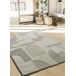 Alfombra geométrica con relieve VERONA - ATTICGO 80x150 Alfombra geométrica con relieve VERONA - ATTICGO 80x150 Crema
