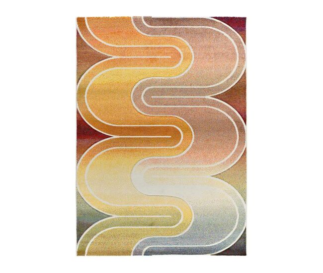 Alfombra geométrica multicolor sybil, 120x170 cm - atticgo