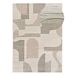 Alfombra geométrica con relieve VERONA - ATTICGO 160x230 Alfombra geométrica con relieve VERONA - ATTICGO 160x230 Crema