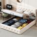 Cama, cama doble, cama funcional. 202x167 Cama, cama doble, cama funcional. 202x167 Beige