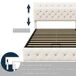 Cama, cama doble, cama funcional. 202x167 Cama, cama doble, cama funcional. 202x167 Beige