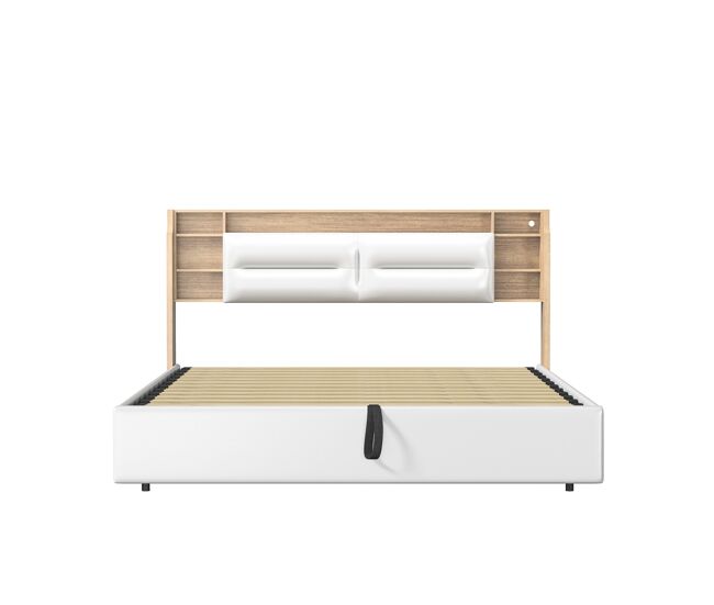 Cama moderna con espacio de almacenamiento