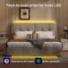 Cama LED, cama con almacenaje, cama doble, cama funcional 208x144 Cama LED, cama con almacenaje, cama doble, cama funcional 208x144 Beige