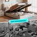 Cama LED, cama con almacenaje, cama doble, cama funcional 208x164 Cama LED, cama con almacenaje, cama doble, cama funcional 208x164 Beige