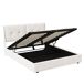 Cama LED, cama con almacenaje, cama doble, cama funcional 208x164 Cama LED, cama con almacenaje, cama doble, cama funcional 208x164 Beige