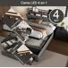 Cama 1, USB, Tipo C, Cama doble, Cajón, Luz LED 200x144 Cama 1, USB, Tipo C, Cama doble, Cajón, Luz LED 200x144 Gris