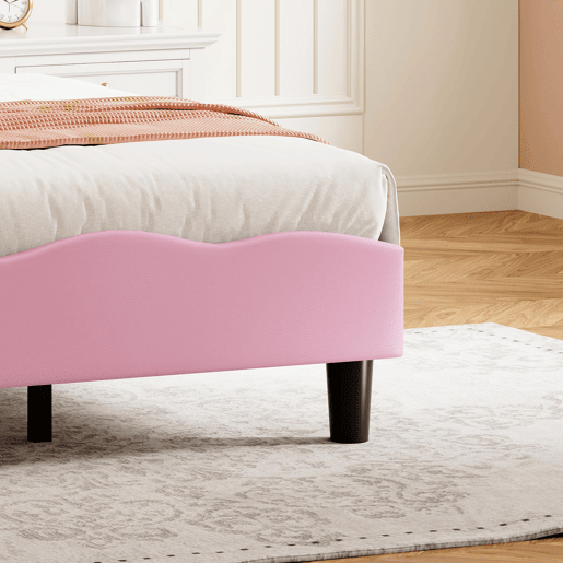 Cama de 90x200 cm, com altura ajustável, cabeceira borboleta com luz de leitura LED, estofamento em veludo, adequada para colchões de 10-15 cm, fácil de montar.