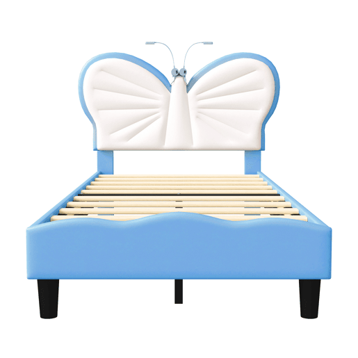 Cama de 90x200 cm, altura ajustável, cabeceira borboleta com luz de leitura LED, estofamento de veludo, adequada para colchões de 10 a 15 cm, fácil de montar. Cama de 90x200 cm, altura ajustável, cabeceira borboleta com luz de leitura LED, estofamento de veludo, adequada para colchões de 10 a 15 cm, fácil de montar.