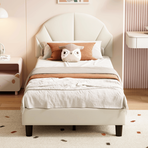 Cama de 90x200 cm com cabeceira regulável em altura, cama de solteiro em veludo com encosto e cabeceira estofados, fácil montagem Cama de 90x200 cm com cabeceira regulável em altura, cama de solteiro em veludo com encosto e cabeceira estofados, fácil montagem