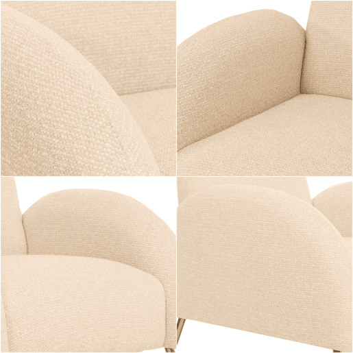 Poltrona retrô para coquetel em tecido chenille creme com estofamento extra grosso de 22 cm 04_0006858