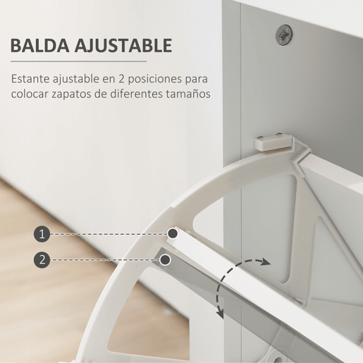 Sapateira estreita com 2 portas para 16 pares de sapatos, com gaveta, prateleira aberta e tampo de vidro, ideal para hall de entrada ouredor, 89 x 23 x 96 cm, branca Sapateira estreita com 2 portas para 16 pares de sapatos, com gaveta, prateleira aberta e tampo de vidro, ideal para hall de entrada ouredor, 89 x 23 x 96 cm, branca