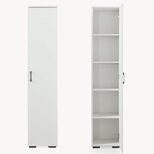 Armário multifuncional Chalvefted com 1 porta 175 x 37 x 35 cm Branco en.casa