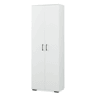 Armário multifuncional Chalvefted com 2 portas e compartimento para vassouras 175x60x35 cm Branco en.casa