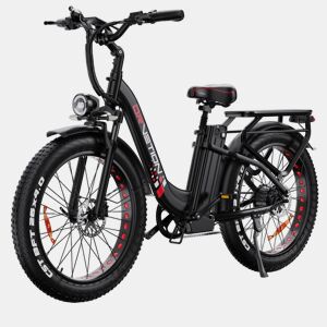 DRVETION CTR26 Bicicletas eléctricas Bateria 48V20AH 26 Polegadas Pneus Travões hidráulicos - Preto