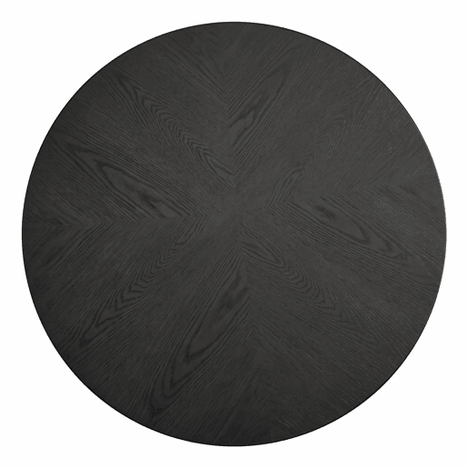 Mesa de centro redonda de 78 cm - Design moderno estriado com tampo com efeito de parquet de madeira, base cilĂndrica e estilo vintage - Preto Mesa de centro redonda de 78 cm - Design moderno estriado com tampo com efeito de parquet de madeira, base cilĂndrica e estilo vintage - Preto