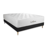 Conjunto de Estrado Preto + Colchão ROYAL PALACE BEDDING Buckingham (140x200 cm - Espuma Viscoelástica- Altura: 30 cm)
