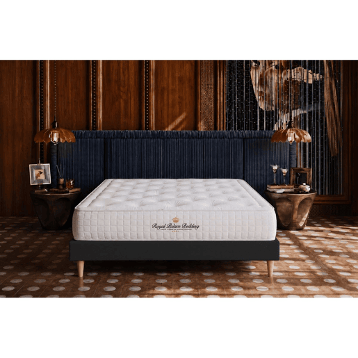 Conjunto de Estrado Preto + Colchão ROYAL PALACE BEDDING Buckingham (135x220 cm - Espuma Viscoelástica- Altura: 30 cm) Conjunto de Estrado Preto + Colchão ROYAL PALACE BEDDING Buckingham (135x220 cm - Espuma Viscoelástica- Altura: 30 cm)