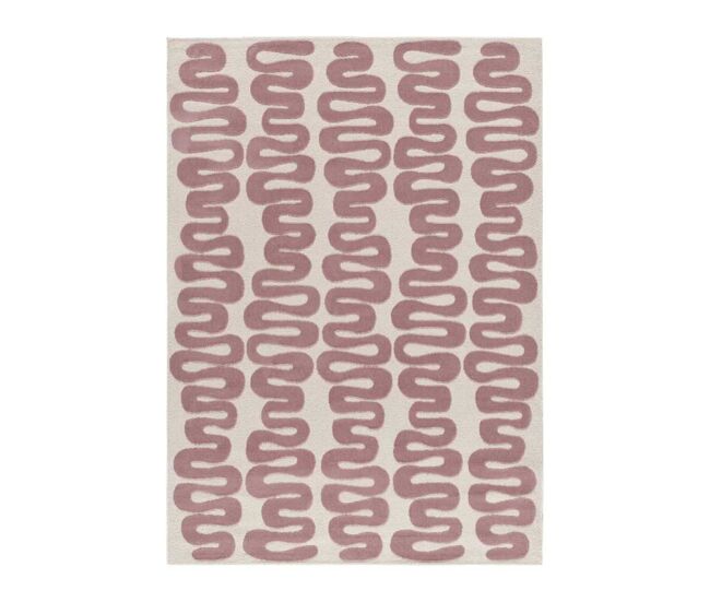 Alfombra moderna rosa flashy, 120x170 cm - atticgo