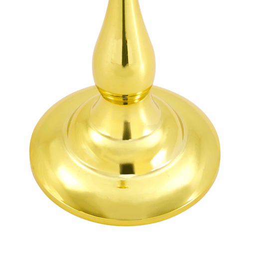 Mesa auxiliar redonda 50x50 cm - Vidro temperado e base estável, design moderno e compacto para a sala de estar ou o quarto - Dourado Mesa auxiliar redonda 50x50 cm - Vidro temperado e base estável, design moderno e compacto para a sala de estar ou o quarto - Dourado