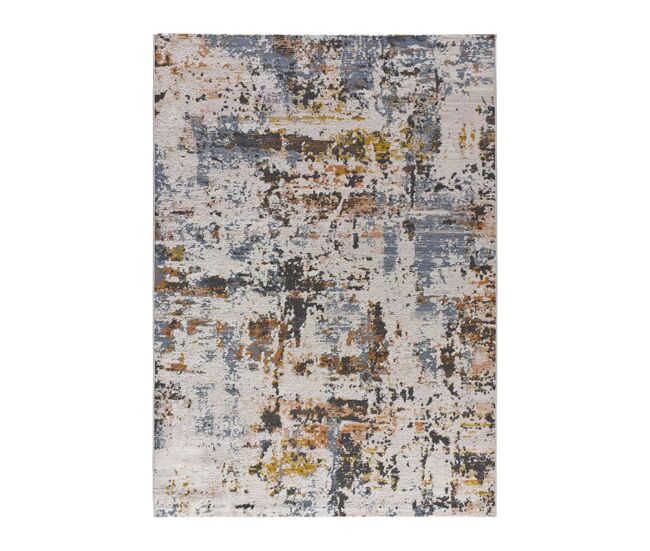 Alfombra abstracta multicolor springs, 77x150 cm - atticgo